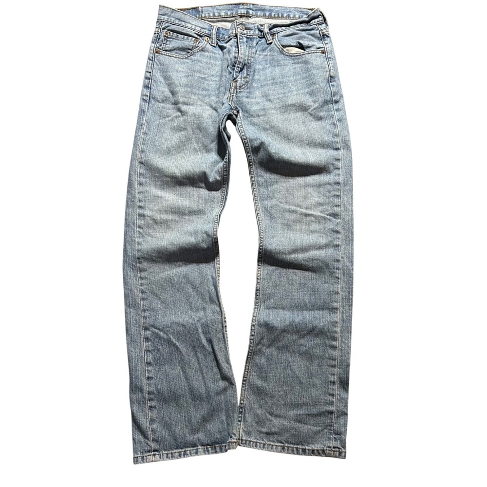Levi's 527 Slim Bootcut Jeans Mens 33x32 (Fits 33x31) Light Wash Denim Blue